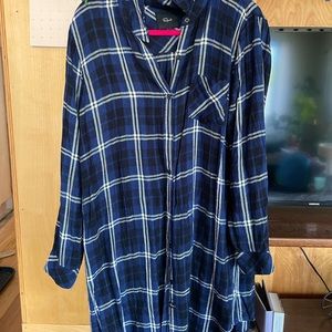 Rails blue and black plaid dress